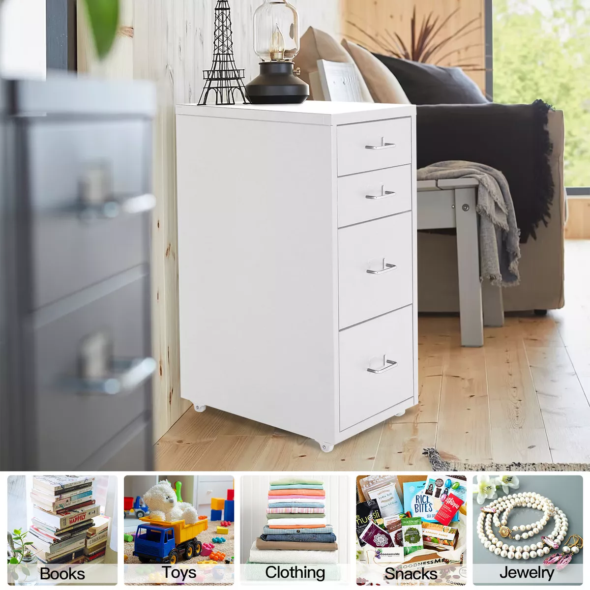 4 drawer under desk cheap cabinet
