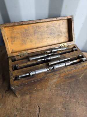 6-teiliges Mikrometer-Set 0-6 Zoll Imperial Slocomb, Starrett, Moore und Wright