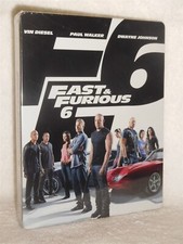 Fast Furious 6 Blu-ray/DVD, 2013, 2-Disc, STEELBOOK Vin Diesel Paul Walker