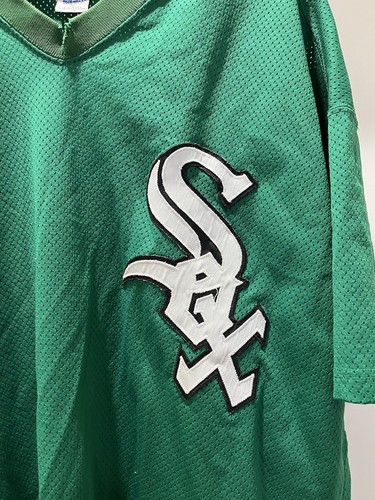 Maglia Russell Chicago White Sox vintage anni 90 taglia 52 2XL collezione Green Diamond - Foto 2 di 8