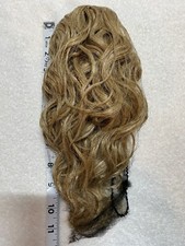 Hair Extension Small Claw Clip Curly Ponytail Hair Light Brown New 12  