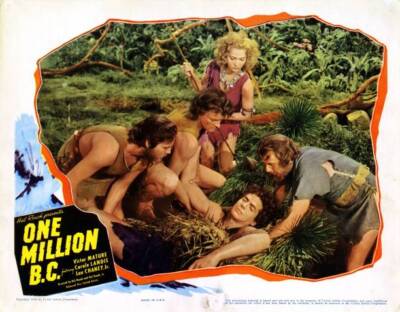 One Million B c poster John Hubbard Carole Landis Victor Mature 1940 Old Photo