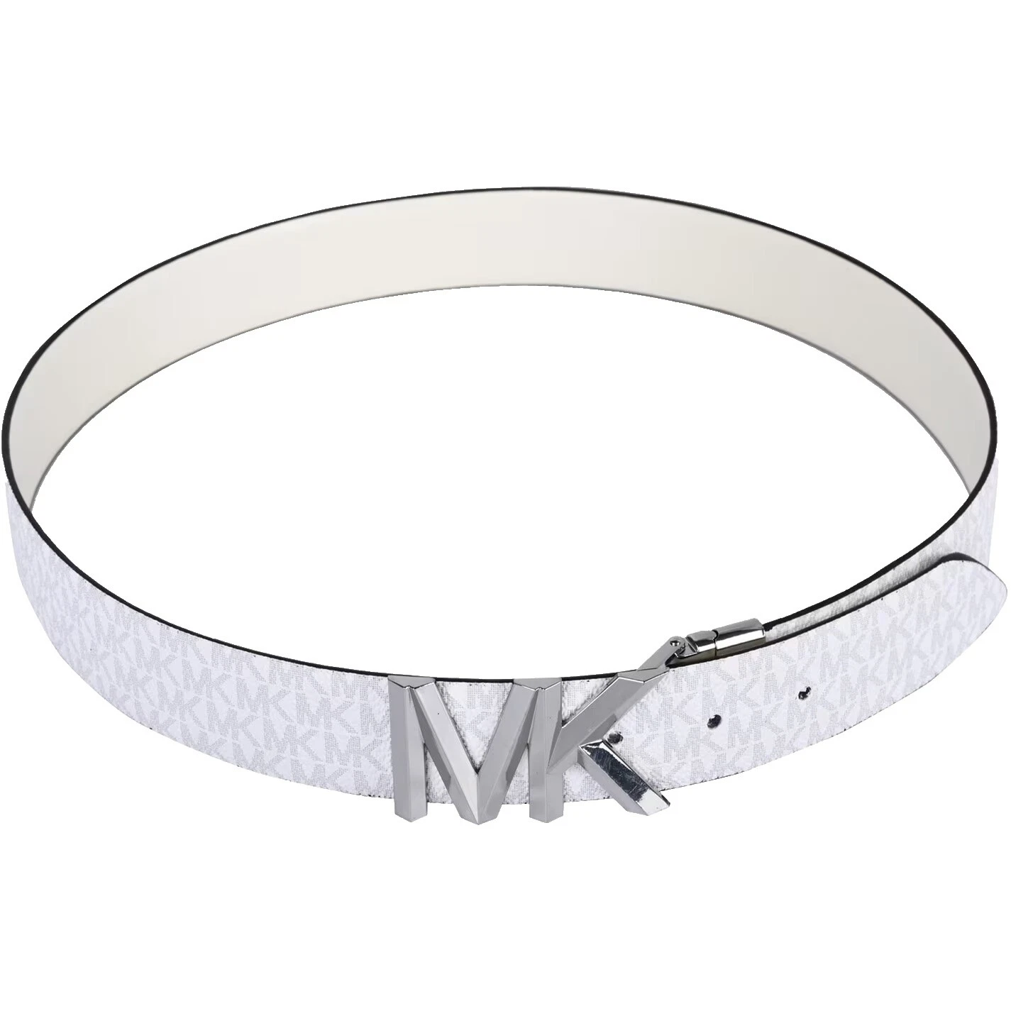 Cinturones de cuero blanco Michael Kors para mujeres