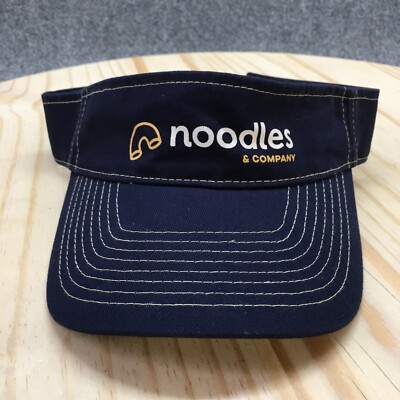 Noodles & Company Visor Hat Mens Blue OS Adjustable Curved Brim