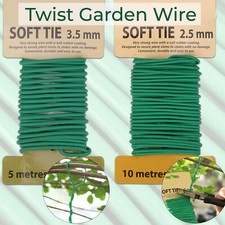 5/10m Plant Twist Ties Soft Flexible Garden Support Wire Cable Tie Weatherproof