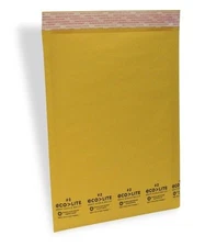 100 #2 Kraft Bubble Mailers - Made in USA - ECOLITE from TheBoxery