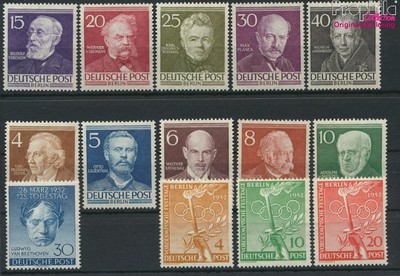 PROPHILA Briefmarken-Set Berlin (West) 1953 Komplett – Katalog-Nr. 101-113 Postfrisch ** MNH | Freiheitsglocke & Gedächtniskirche