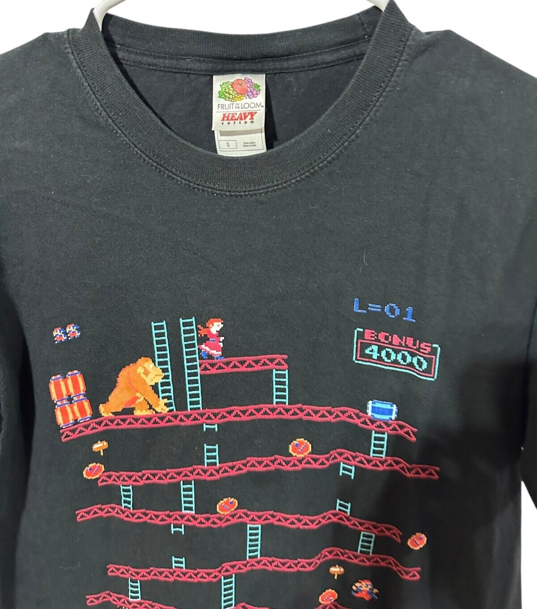 VINTAGE Nintendo Donkey Kong Video Game Shirt Y2K 2000 Black Size