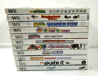 Nintendo Wii Lot of 11 Games - Family Games Sports Skate/Snow