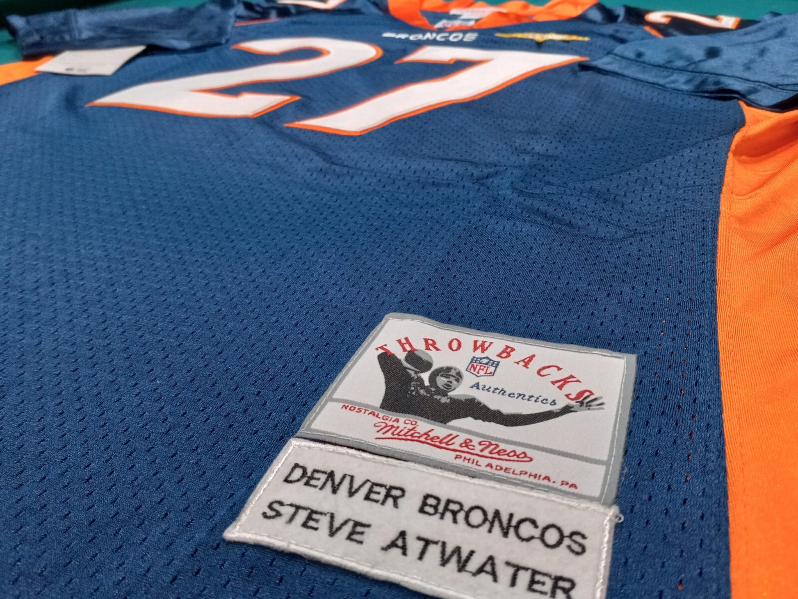 STEVE ATWATER DENVER BRONCOS JERSEY, XL, ORIGINAL TYPE, SEWN, QUALITY