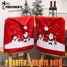 Weihnachten Weihnachtsmann Stuhlhussen Mütze...