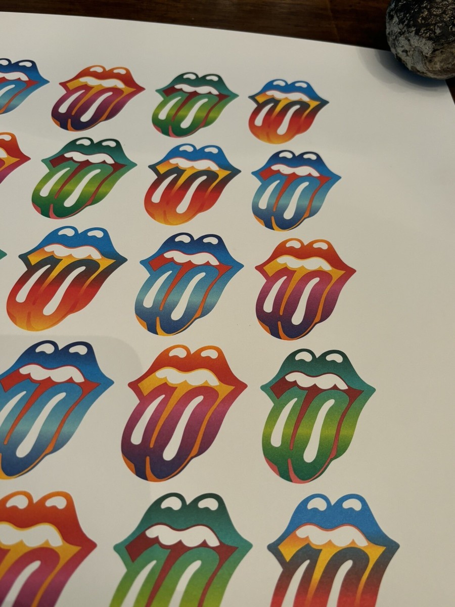 Rolling Stones Lithograph Forty Licks Rare Concert Tour