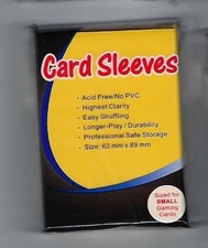 60 Yellow Pro-Safe Small Size Deck Protector Sleeves ( YuGiOh )