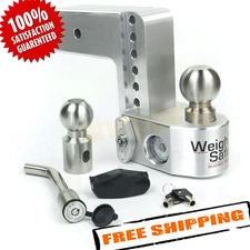 Weigh Safe WS6-3 Adjustable 6" Drop Hitch Ball Mount with 3" Shank, 21,000 lbs.