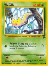 Pokemon  Weedle (100/131) Base Set 2 LP