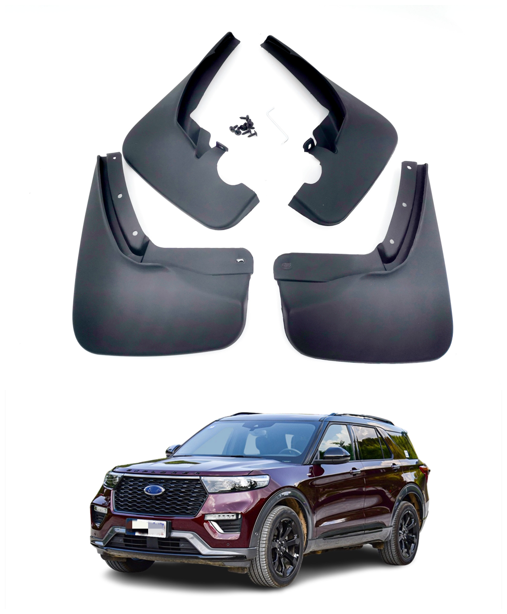 Mud Flaps Splash Guard Fender Fits Ford Explorer 2020-2023-image