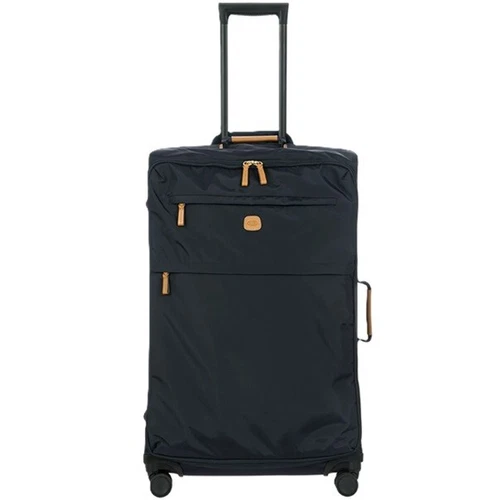 Bric's Lightweight Carry on Trolley Suitcase - X Travel - Black Black / Cognac