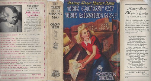 NANCY DREW #19 THE QUEST OF THE MISSING MAP w/DJ 1942A-1 TRUE 1ST/1ST