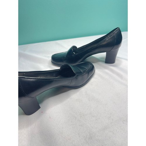 Elegantes mocasines de cuero negro de Franco Sarto - Imagen 6 de 7