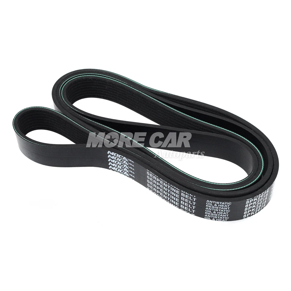 Cinturón serpentino EPDM 8PK2075 para Dodge W250 W350 D250 D350 B350 1989-1993 5,9 L Foto 3 de 4