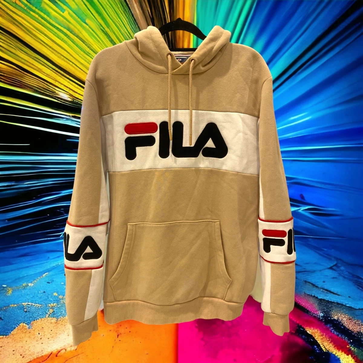 Fila Multicoloured Hoodie Jumper Long Sleeve Pullover Casual