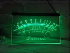 Sansui Radio LED Neon Light Sign for Audio Video Technic store service studio