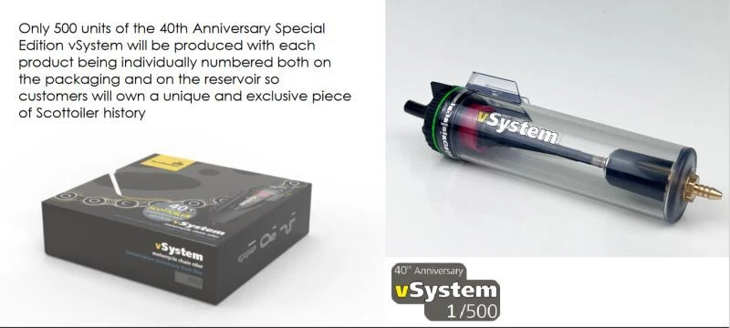 Scottoiler Kettenöler vSystem limtierte Edition 40 Jahre nur 500 Stück universal - Bild 3 von 4