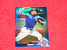JOSE ALBERTOS CUBS 2017 BOWMAN CHROME PROSPECTS 70TH BLUE REFRACTOR #BCP216 (B1)