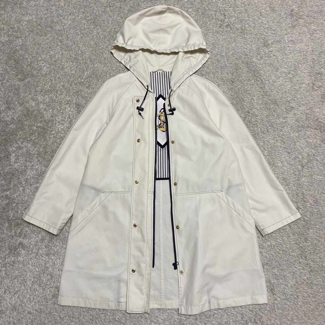 Burberrys 90s Hooded Coat Size 9 M Women's Rare Spring Style Japan Made