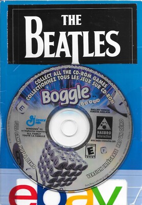 BOGGLE-CD ROM GAME-1997-(1 DISC ONLY)-ENGLISH EDITION-FREE SHIPPING IN CANADA