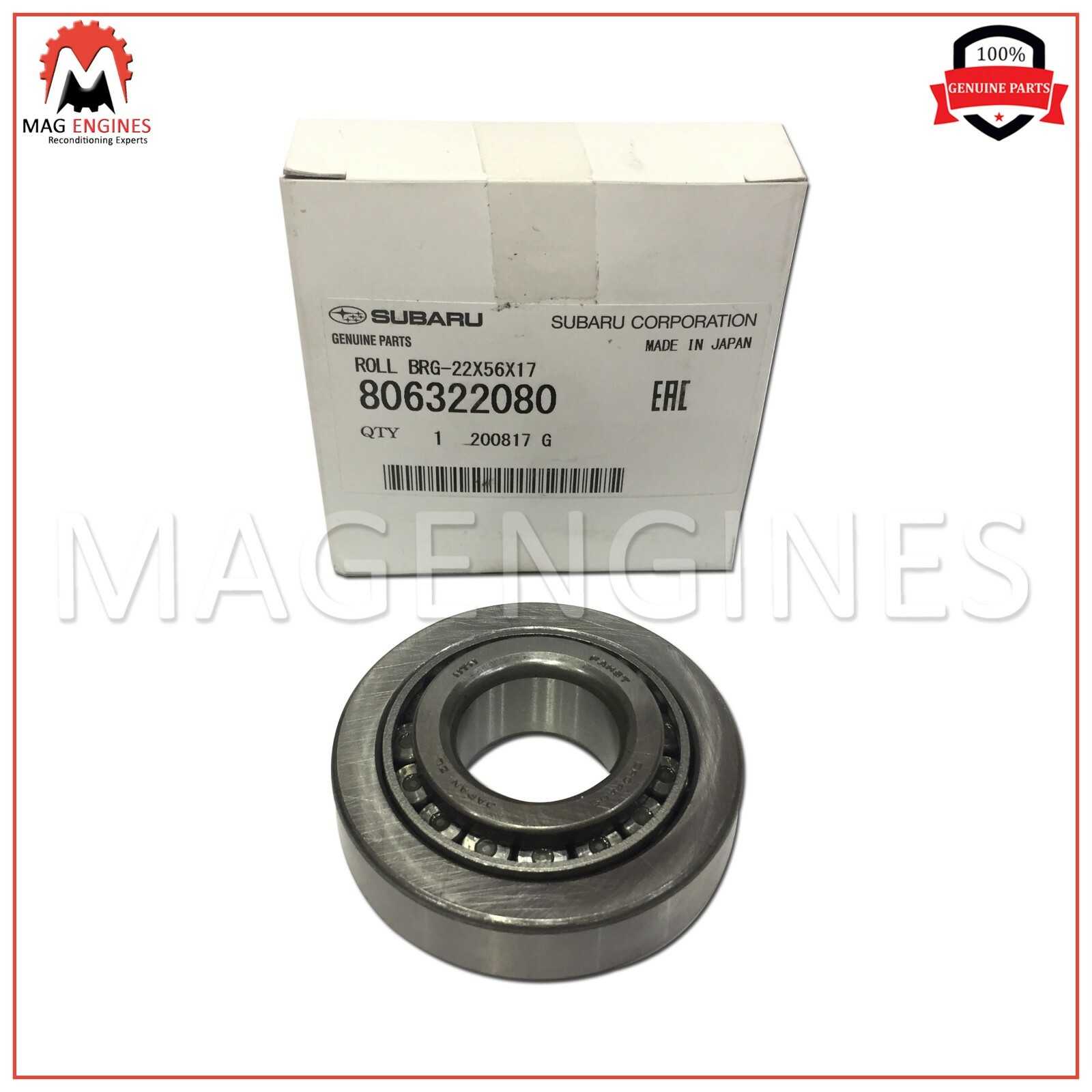 Genuine Subaru Transfer Case Output Shaft Bearing 806322080 for sale