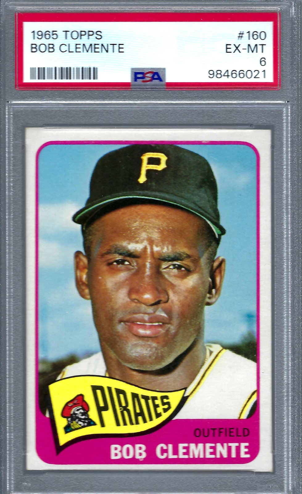 1965 Topps #160 PSA 6 Bob Clemente Pirates 160 Nice!