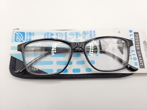 Foster Grant Payton blaue hellschwarze Lesebrille 53□15-145 Wahlstärke - Bild 2 von 4