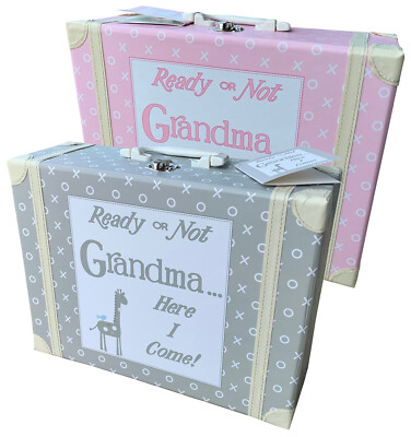 Pink or Grey Child to Cherish Visit Grandma Kid's Suitcase Blanket Option 159672