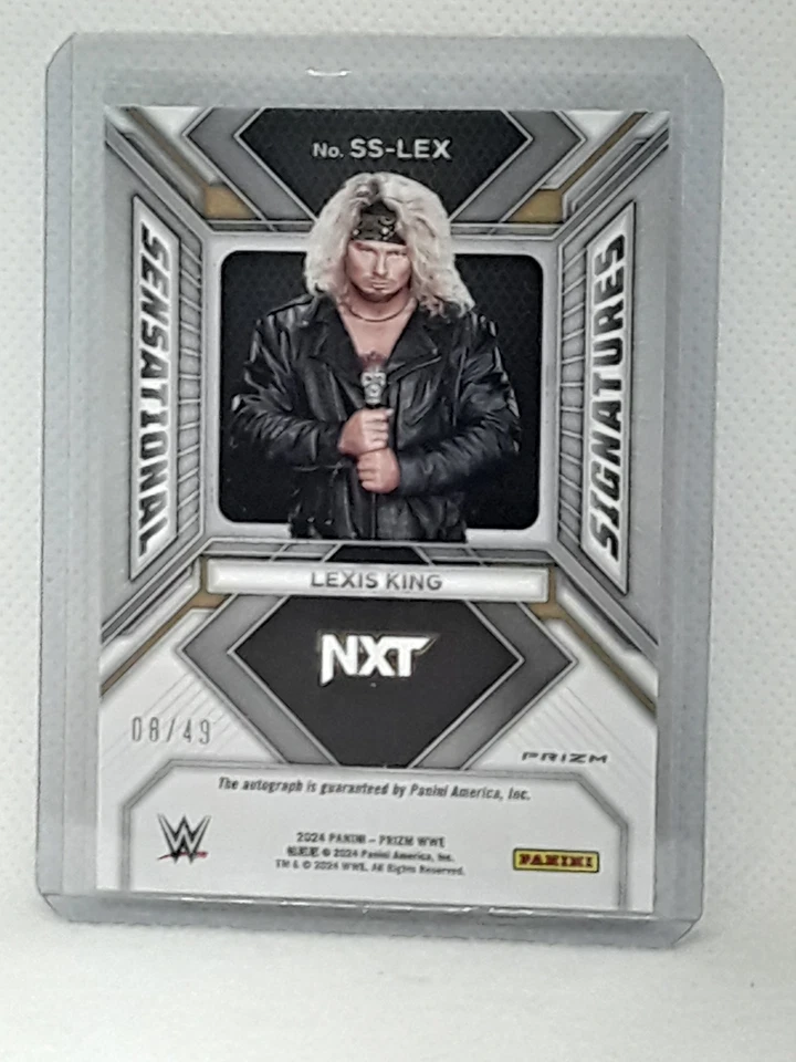 Lexis King 2024 Panini Prizm WWE - Sensational Signatures Blue AUTO (08/49) - - Image 2 of 2