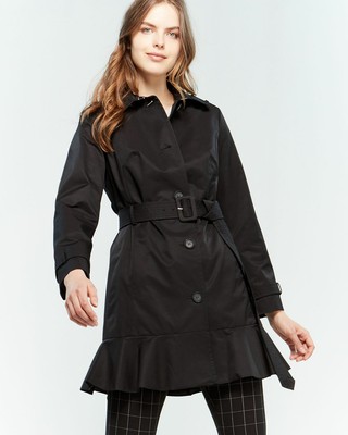 kate spade ruffle wrap coat