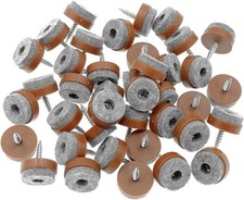 ALIMITOPIA 40Pcs Screw-On Furniture Felt Pad Chair Glide Slider Hardwood Floor P
