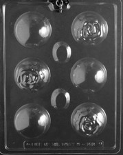 M252 Rose Bath Bomb Chocolate Candy Soap Mold w/Instructions