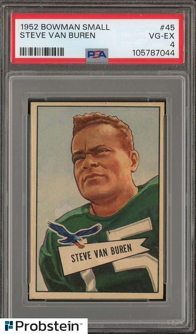 1952 Bowman Small Football #45 Steve Van Buren Philadelphia Eagles HOF PSA 4