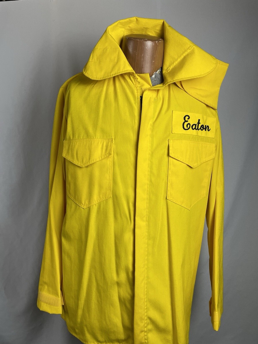 Men's True Vintage 1980 Work rite Firefighter Jacket Gear Medium