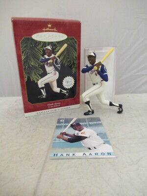 1997 HANK AARON at the Ballpark Legends Hallmark Ornament Second in Series MIB !