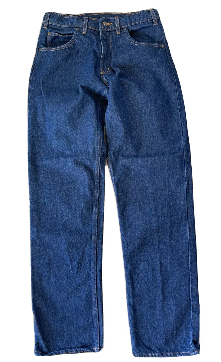 Prsn Blu PRISON BLUES Blue Work Jeans Mens Tag Sz 34x36 Actual 34.5x35 USA