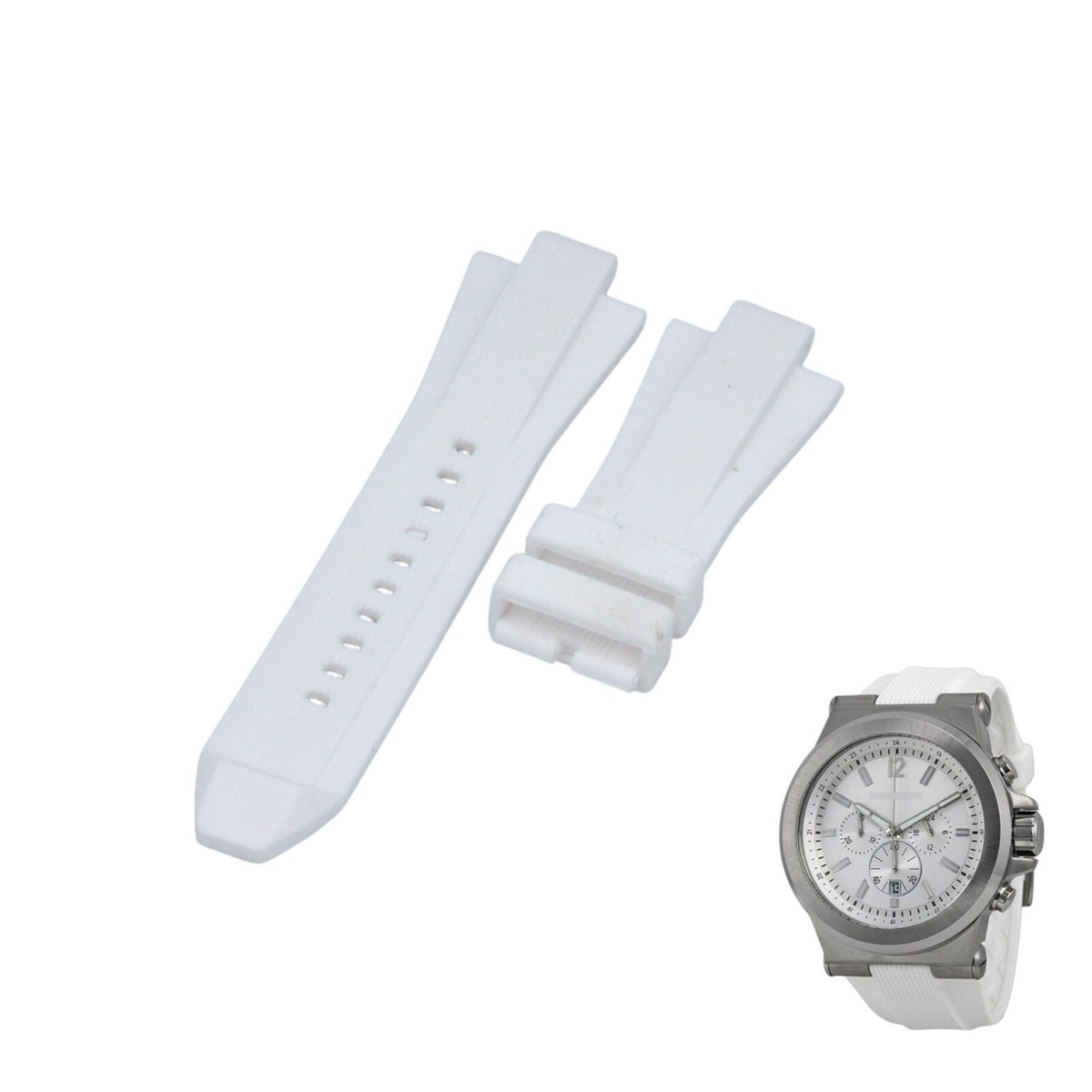 MK8380 29mm White Rubber Watch Strap For Michael Kors | eBay