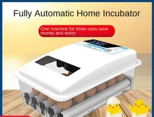 Automatic 24 Eggs Incubator Auto Turner Temperature Control Chicken Bird Hatcher