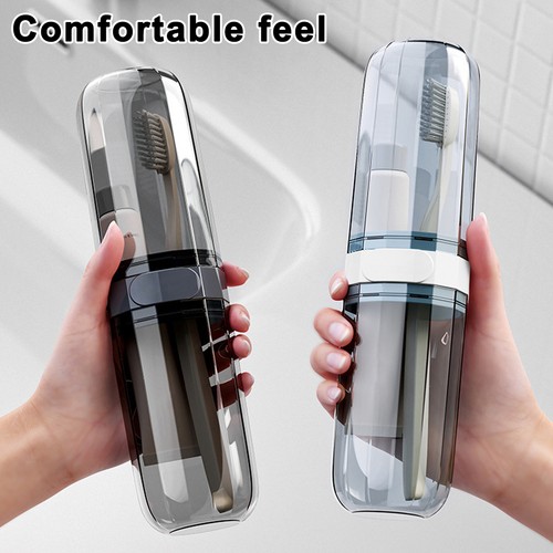 Travel Portable Toothbrush Cup Bathroom Toothpaste Holder Storage Case Box - Picture 9 of 14