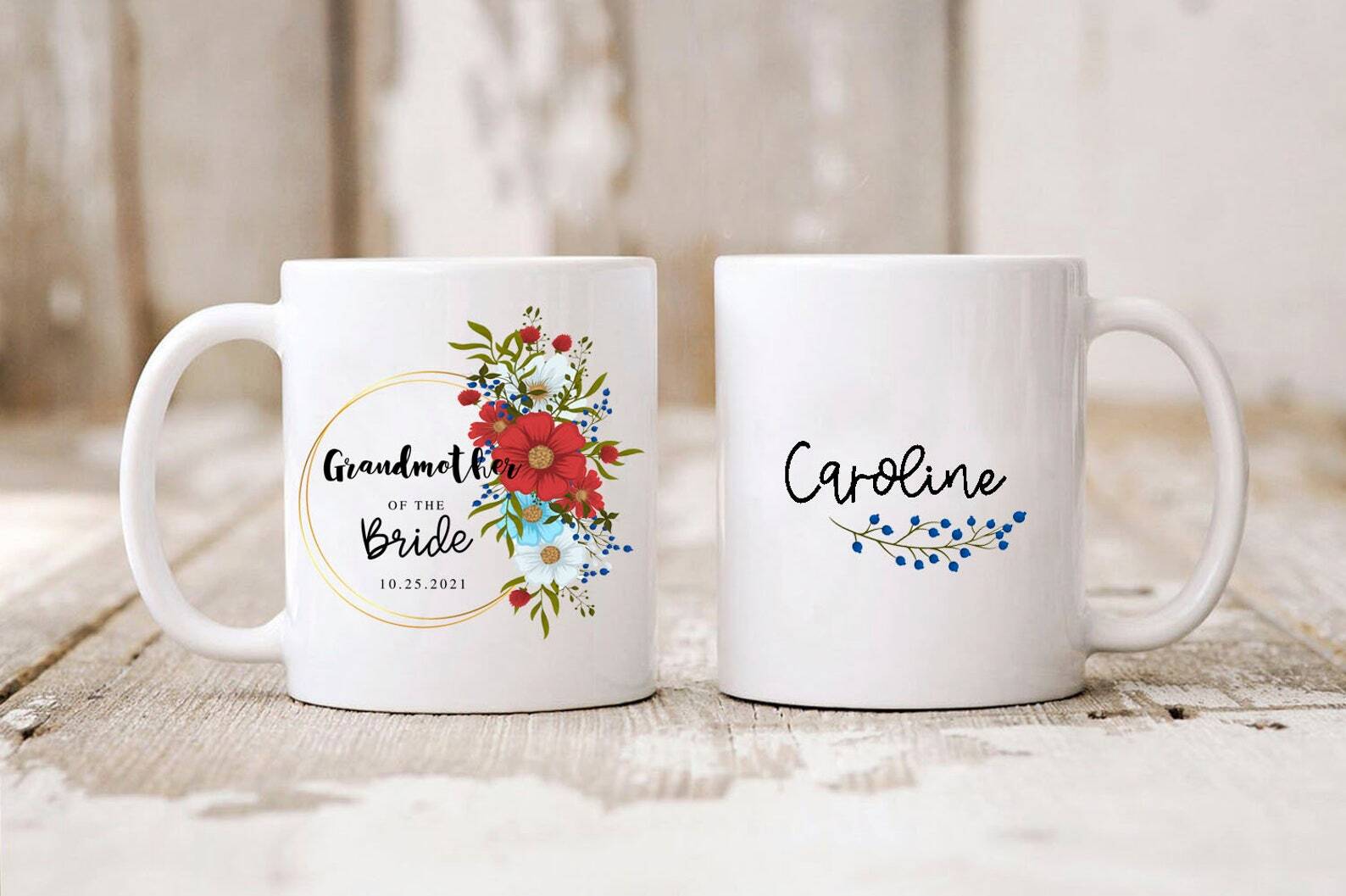 G40 Grandmother Of Bride Gift Grandma Wedding Gift Nana Wedding Mug Gift From