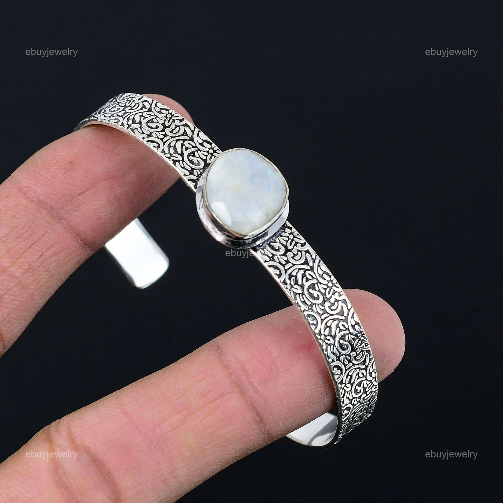 VALENTINO Braccialetto Pietra Preziosa Arcobaleno Naturale Argento 925 Regolabile Per Ragazze