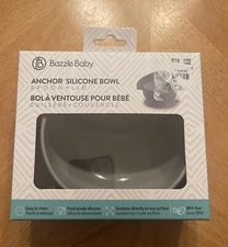 Bazzle Baby Anchor Silcone Bowl With Spoon and Lid