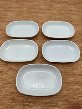 5 Corning Ware Sidekick Dishes P-140-B White 4 1/2 x 6 3/4 inch EXCELLENT COND