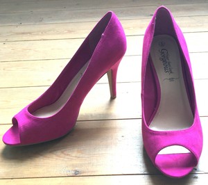 new look pink suede shoes